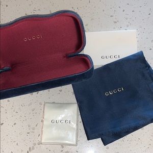 Gucci Velvet Sunglasses Case, Bag & Cloth